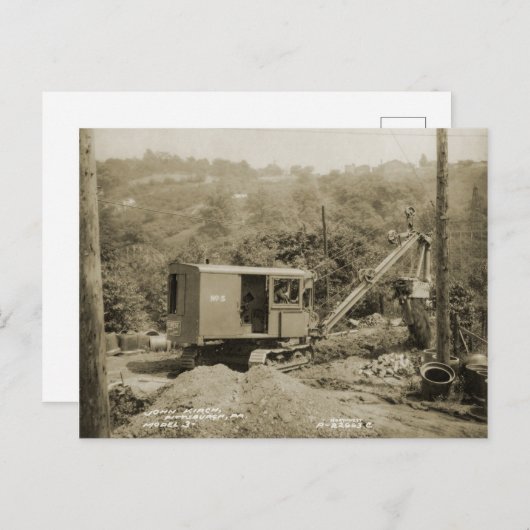 Northwest Crane and Shovel OPERATING ENGINEER 22 Briefkaart (Voorkant / Achterkant)