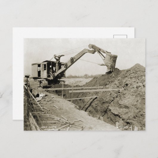 Northwest Crane and Shovel OPERATING ENGINEER 24 Briefkaart (Voorkant / Achterkant)