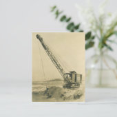 Northwest Crane and Shovel OPERATING ENGINEER 25 Briefkaart (Staand voorkant)