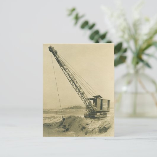 Northwest Crane and Shovel OPERATING ENGINEER 25 Briefkaart (Staand voorkant)