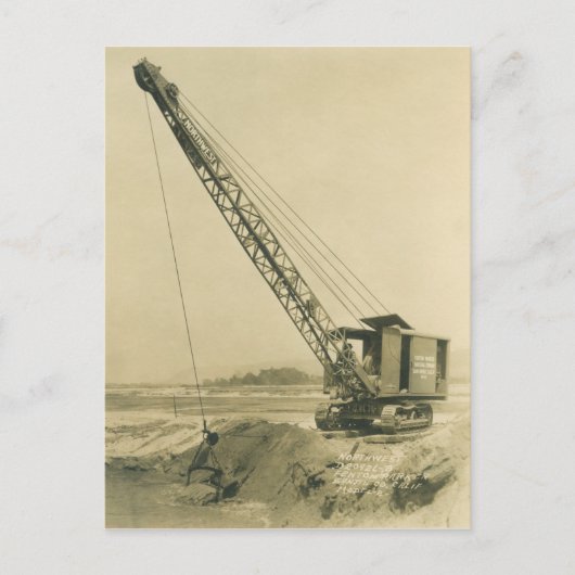 Northwest Crane and Shovel OPERATING ENGINEER 25 Briefkaart (Voorkant)
