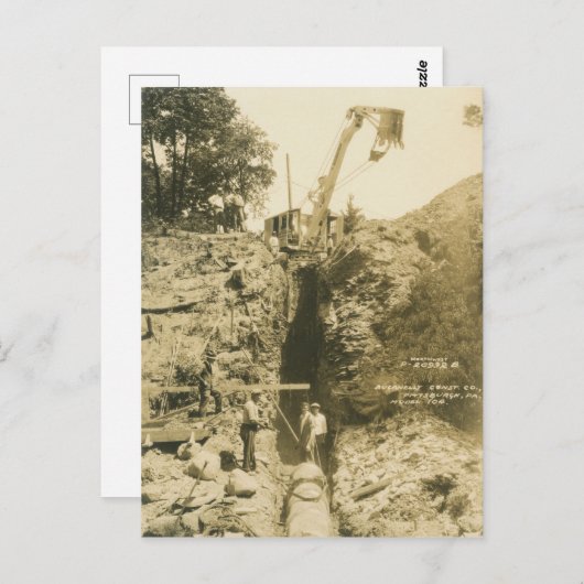 Northwest Crane and Shovel OPERATING ENGINEER 29 Briefkaart (Voorkant / Achterkant)