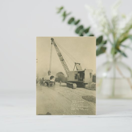 Northwest Crane and Shovel OPERATING ENGINEER 30 Briefkaart (Staand voorkant)