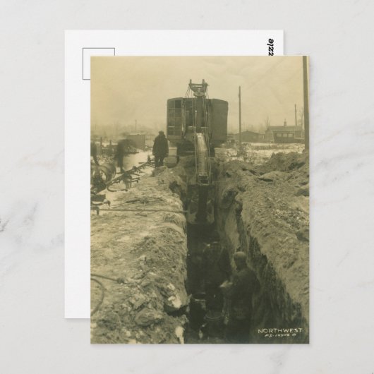 Northwest Crane and Shovel OPERATING ENGINEER 32 Briefkaart (Voorkant / Achterkant)