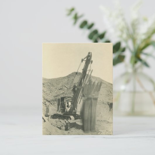 Northwest Crane and Shovel OPERATING ENGINEER 33 Briefkaart (Staand voorkant)