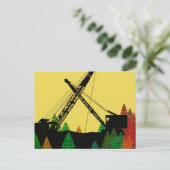 Northwest Crane and Shovel OPERating ENGINEER art. Briefkaart (Staand voorkant)