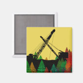 Northwest Crane and Shovel OPERating ENGINEER art. Magneet (Voorkant / Achterkant)