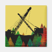 Northwest Crane and Shovel OPERating ENGINEER art. Magneet (Voorkant)