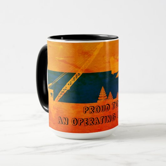 Northwest Crane and Shovel OPERating ENGINEER art. Mok (Voorkant links)