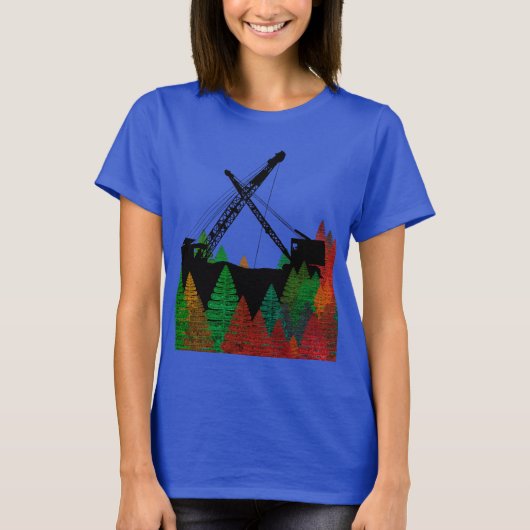 Northwest Crane and Shovel OPERating ENGINEER art. T-shirt (Voorkant)