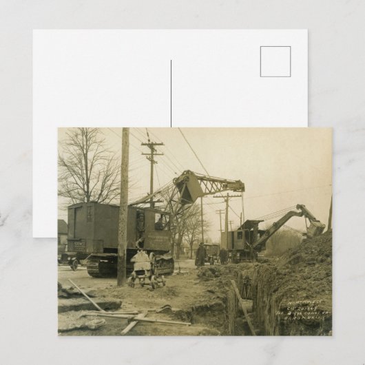 Northwest Crane and Shovel OPERING ENGINEER 6 Briefkaart (Voorkant / Achterkant)