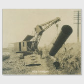 Northwest Crane and Shovel OPERING ENGINEER Cadeaupapier (Vlak)