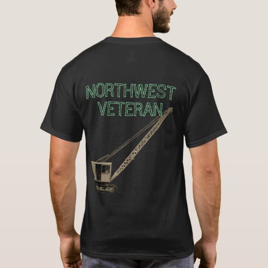 Northwest Crane and Shovel OPERING ENGINEER T-shirt (Achterkant)