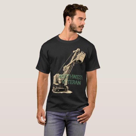 Northwest Crane and Shovel OPERING ENGINEER T-shirt (Voorkant volledig)