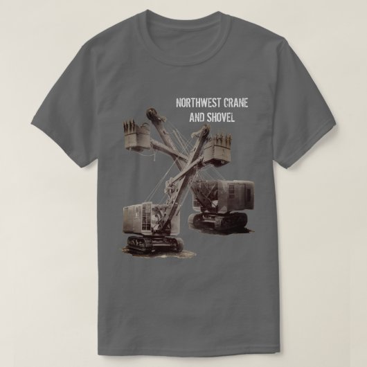Northwest Crane and Shovel OPERING ENGINEER T-shirt (Design voorkant)