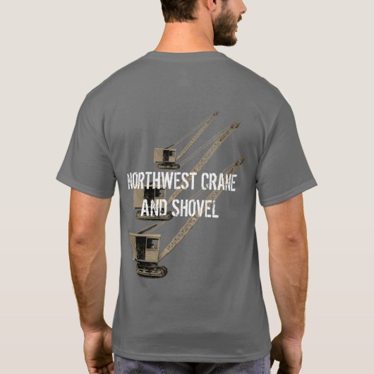 Northwest Crane and Shovel OPERING ENGINEER T-shirt (Achterkant)