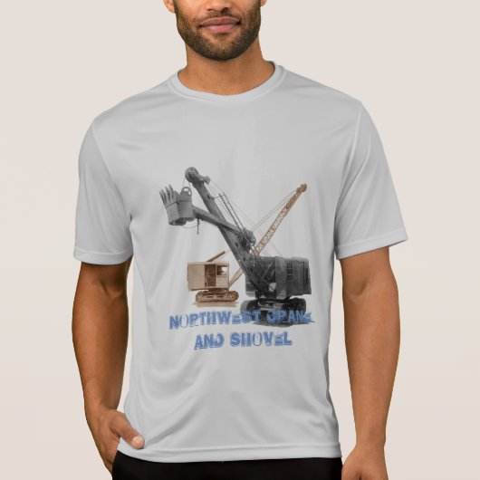 Northwest Crane and Shovel OPERING ENGINEER T-shirt (Voorkant)