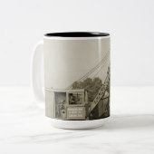 Northwest Crane and Shovel OPERING ENGINEER Tweekleurige Koffiemok (Voorkant links)