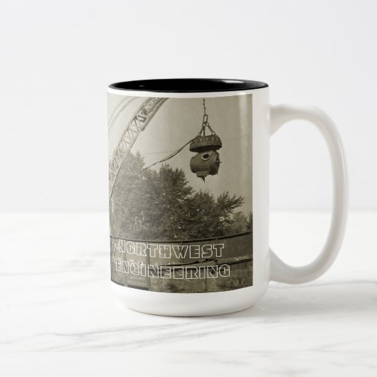 Northwest Crane and Shovel OPERING ENGINEER Tweekleurige Koffiemok (Rechts)