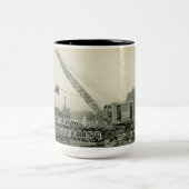 Northwest Crane and Shovel OPERING ENGINEER Tweekleurige Koffiemok (Center)