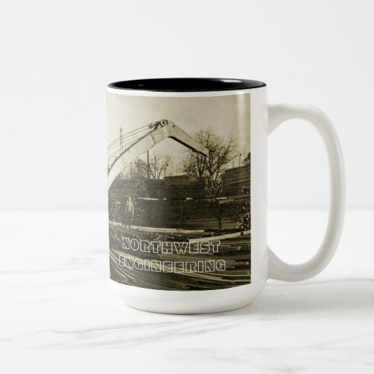 Northwest Crane and Shovel OPERING ENGINEER Tweekleurige Koffiemok (Rechts)