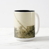 Northwest Crane and Shovel OPERING ENGINEER Tweekleurige Koffiemok (Voorkant rechts)