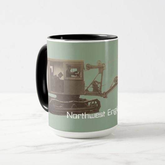 Northwest Crane Crane Operator Early Shovel Mok (Voorkant links)