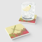 Northwest Crane operator die ENGINEER art exploite Stenen Onderzetter (Zijkant)