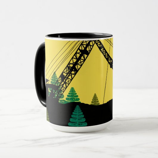 Northwest Crawler Crane Art Operating Engineer Mok (Voorkant links)