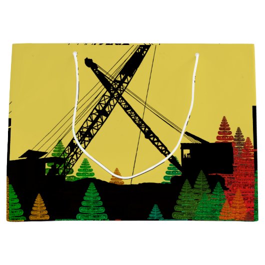 Northwest Crawler Crane n Track Fantasy Art Large Cadeautasje (Voorkant)