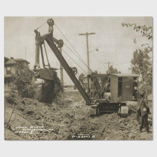 Northwest Engineering CRANE OPERATOR SHOVEL 10 Cadeaupapier (Vlak)