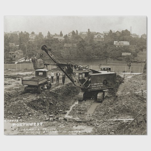 Northwest Engineering CRANE OPERATOR SHOVEL 16 Cadeaupapier (Vlak)