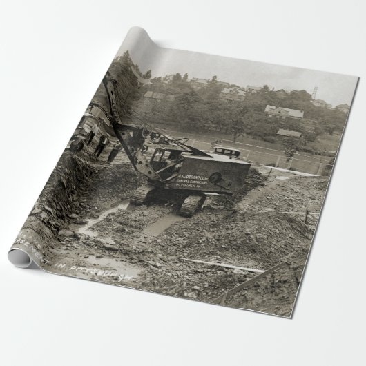 Northwest Engineering CRANE OPERATOR SHOVEL 16 Cadeaupapier (Uitgerold)