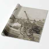 Northwest Engineering CRANE OPERATOR SHOVEL 17 Cadeaupapier (Uitgerold)