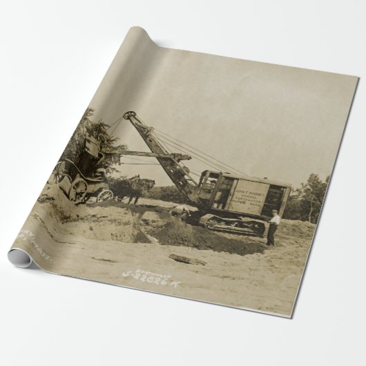 Northwest Engineering CRANE OPERATOR SHOVEL 1 Cadeaupapier (Uitgerold)