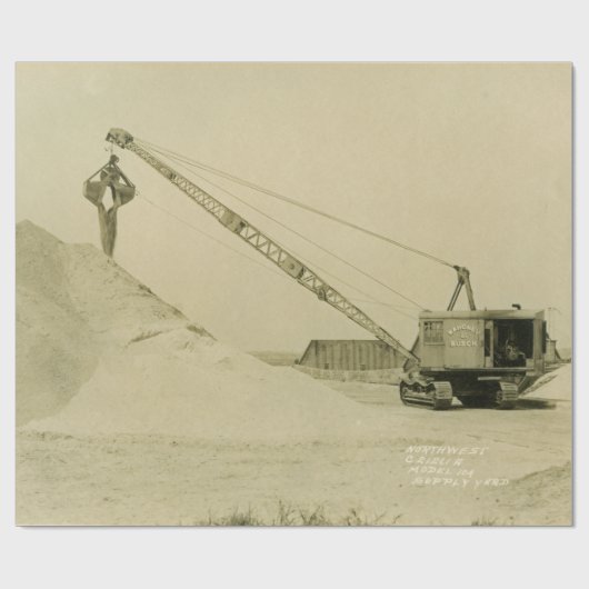 Northwest Engineering CRANE OPERATOR SHOVEL 20 Cadeaupapier (Vlak)