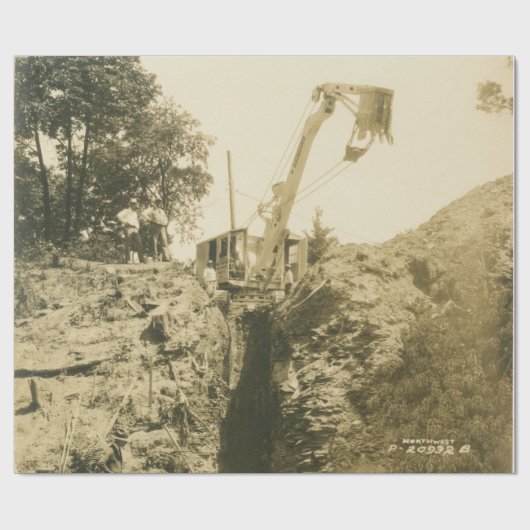 Northwest Engineering CRANE OPERATOR SHOVEL 25 Cadeaupapier (Vlak)