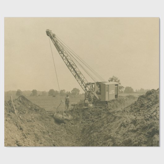 Northwest Engineering CRANE OPERATOR SHOVEL 26 Cadeaupapier (Vlak)