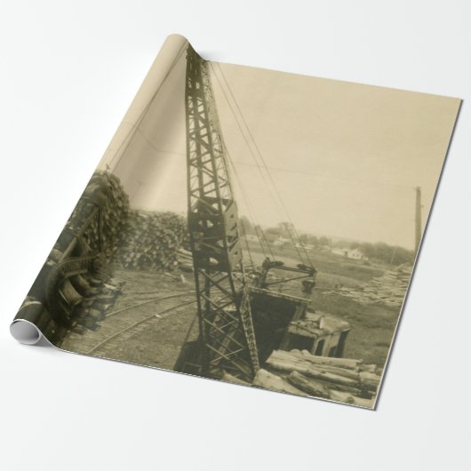 Northwest Engineering CRANE OPERATOR SHOVEL 28 Cadeaupapier (Uitgerold)
