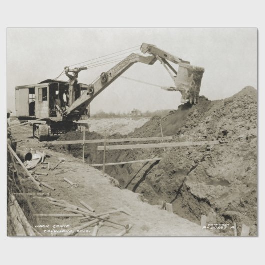 Northwest Engineering CRANE OPERATOR SHOVEL 2 Cadeaupapier (Vlak)