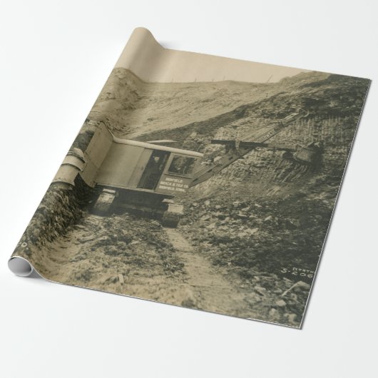 Northwest Engineering CRANE OPERATOR SHOVEL 6 Cadeaupapier (Uitgerold)