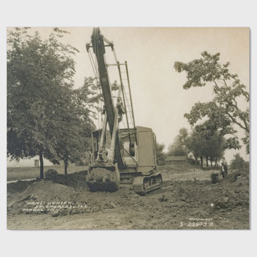 Northwest Engineering CRANE OPERATOR SHOVEL 7 Cadeaupapier (Vlak)