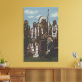 Northwest Indians - Buffalo Bill, Sitting Bull Canvas Afdruk (Insitu (Woonkamer))