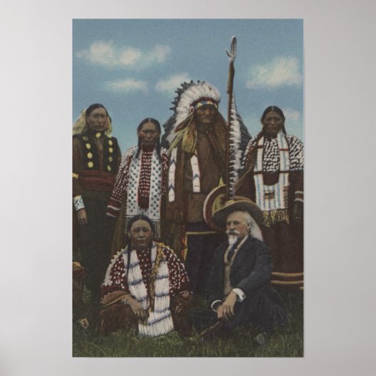 Northwest Indians - Buffalo Bill, Sitting Bull Poster (Voorkant)