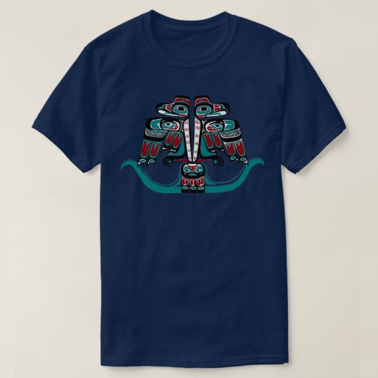 Northwest Native Art Haida Tlingit Thunderbird T-shirt (Design voorkant)