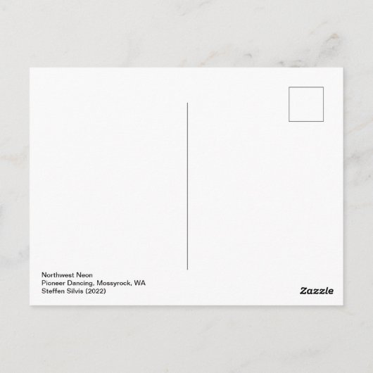 Northwest Neon Briefkaart (Achterkant)