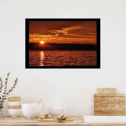 Northwest Sunset Poster (Keuken)