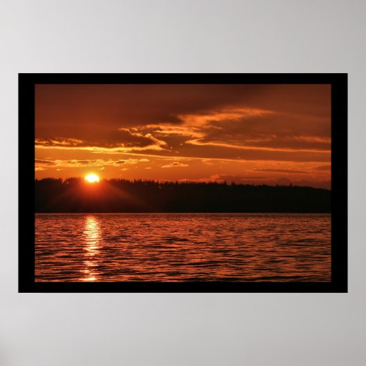 Northwest Sunset Poster (Voorkant)