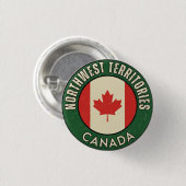 Northwest Territories Canada Ronde Button 3,2 Cm (Voorkant /achterkant)