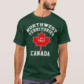 Northwest Territories Flag Canada Est.1870 T Shirt (Voorkant)